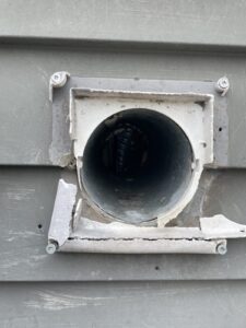 Squirrel damage to dryer vent in Old Saybrook CT